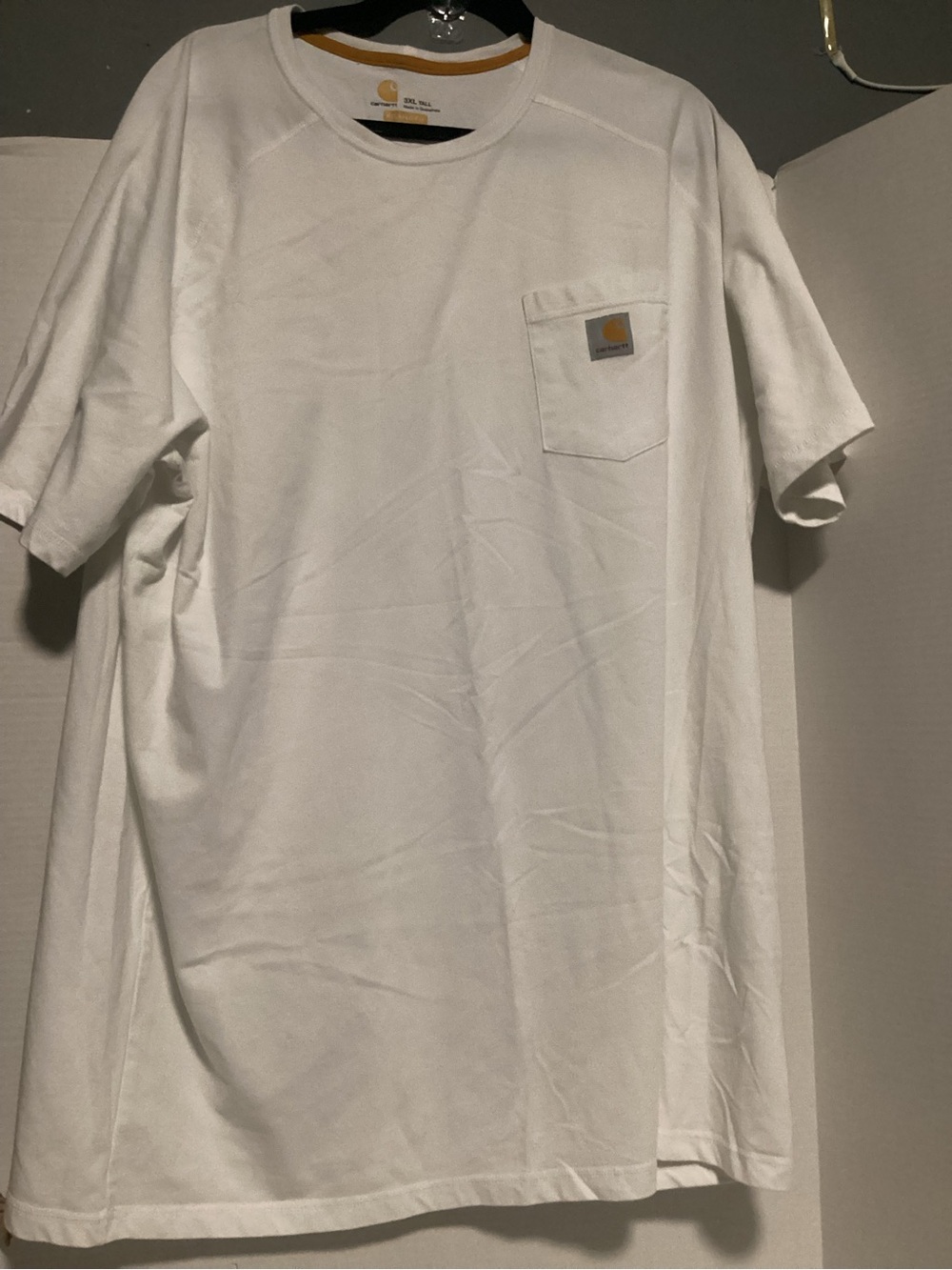 Carhartt Men’s White Pocket T-Shirt 3x Tall